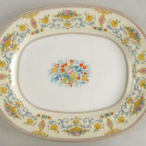 1928 Minton Talbot Oval Serving Platter 13"